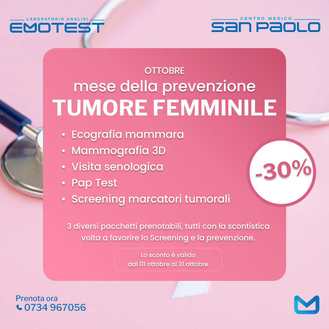 Check-up prevenzione donna Ottobre